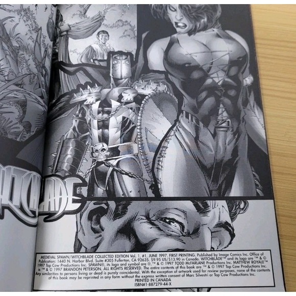 Medieval Spawn/Witchblade TPB By Garth Ennis #1-1ST FN 1997 - Picture 8 of 8